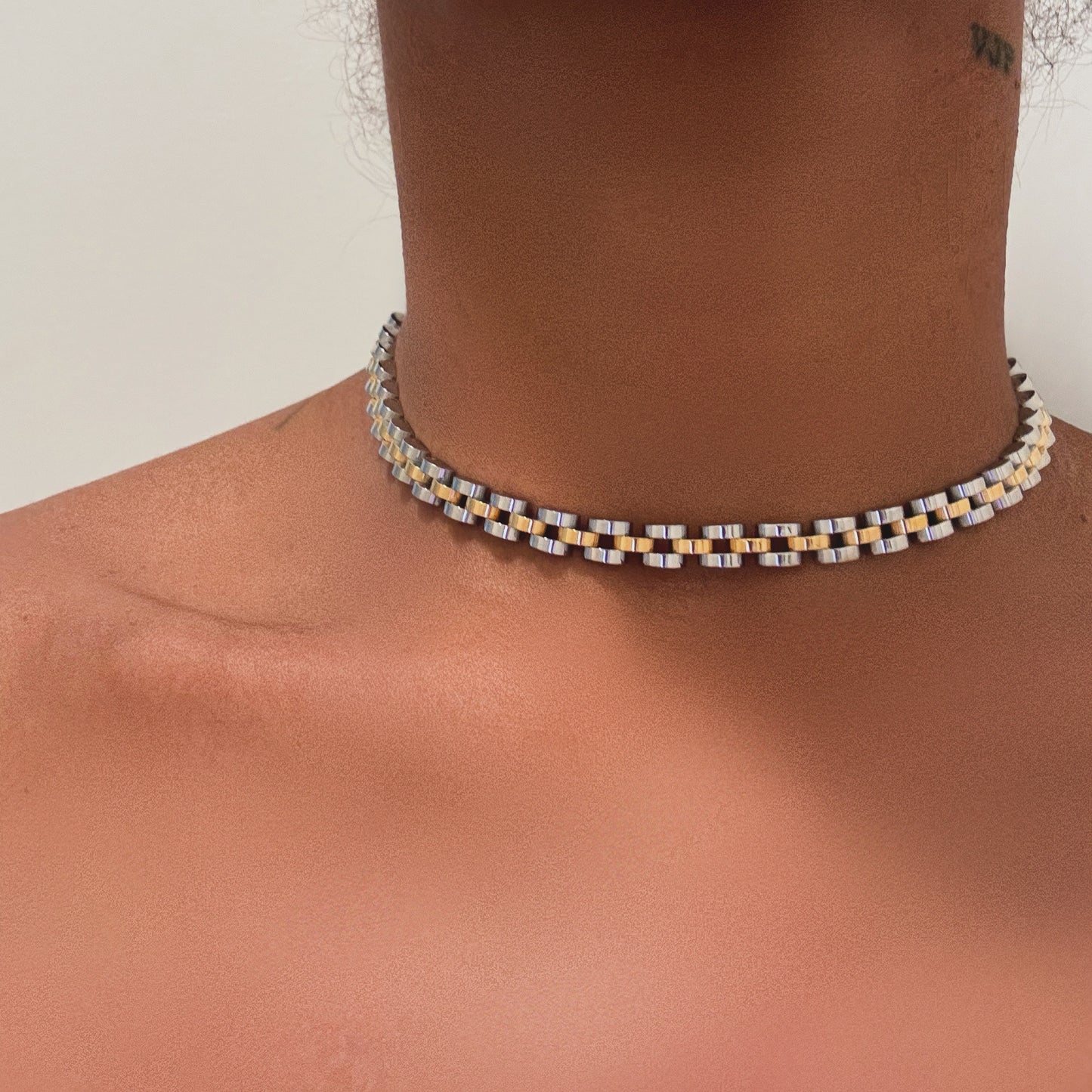 2 tone rolli choker