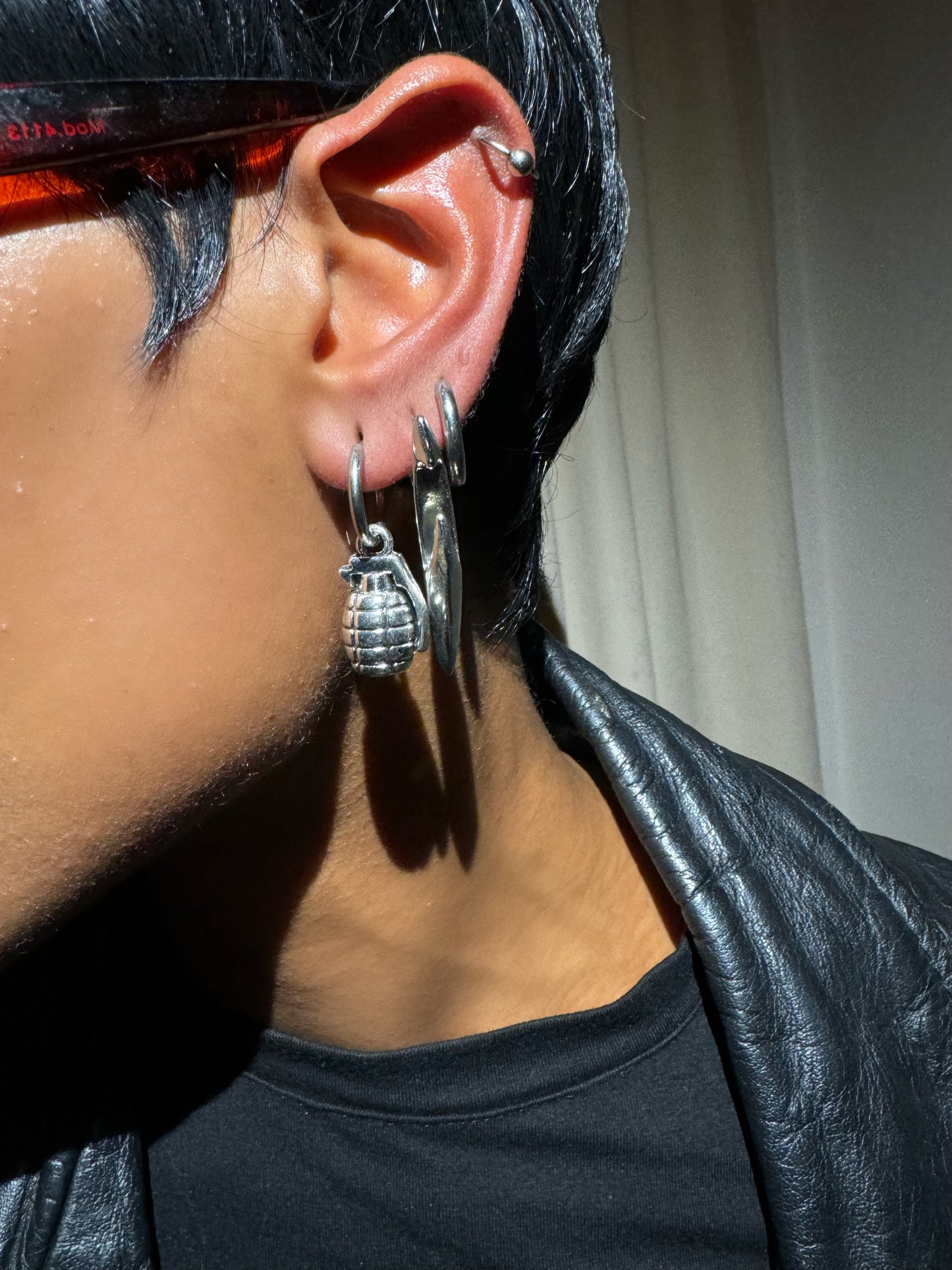 Single grenade earring