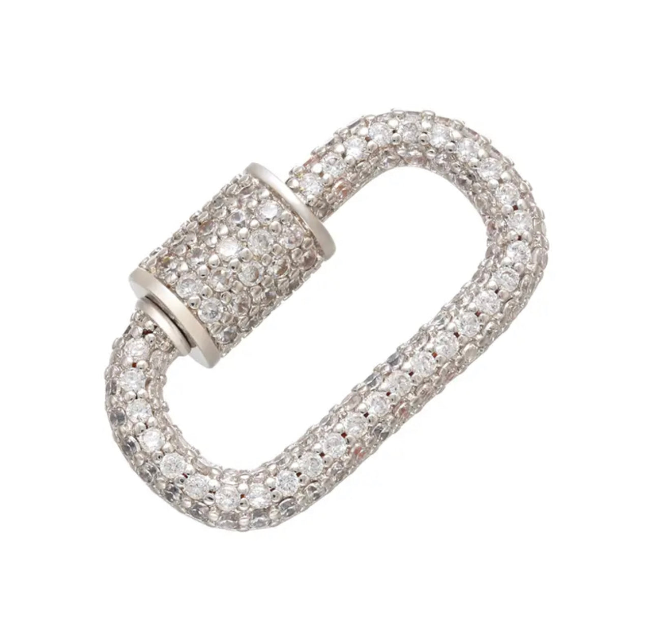 Bling carabiner charm