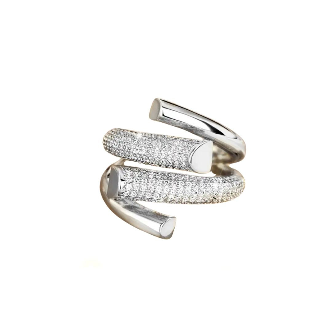 Silver dimensions ring