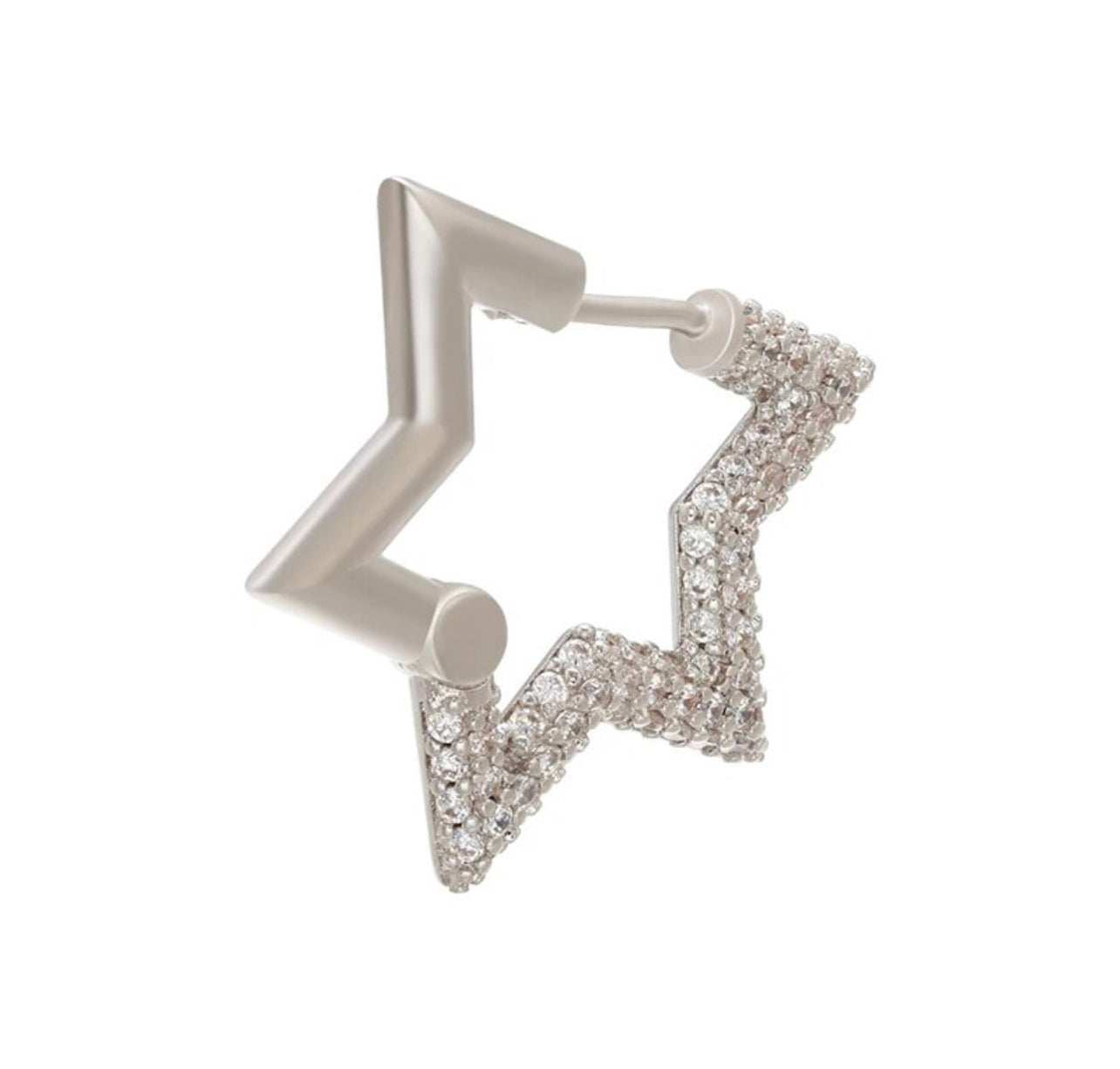 Star pavé earring