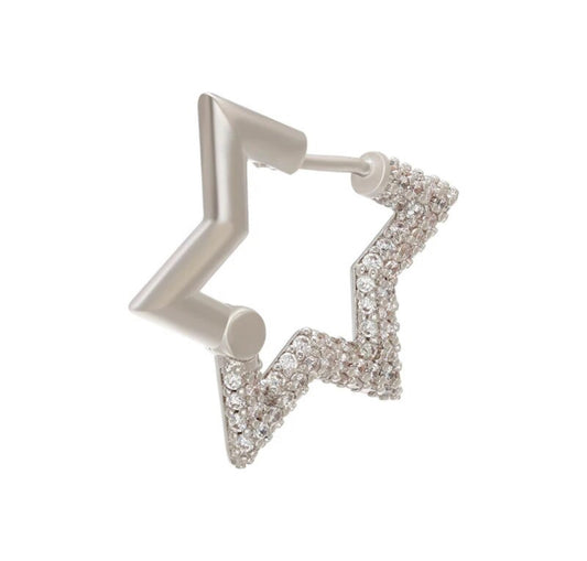 Star pavé earring