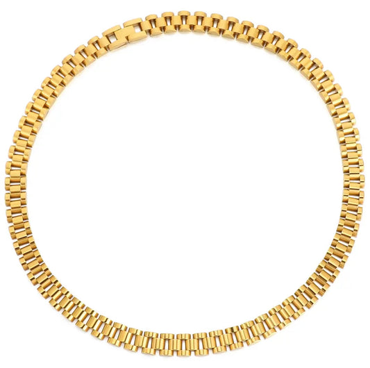 Gold rolli choker