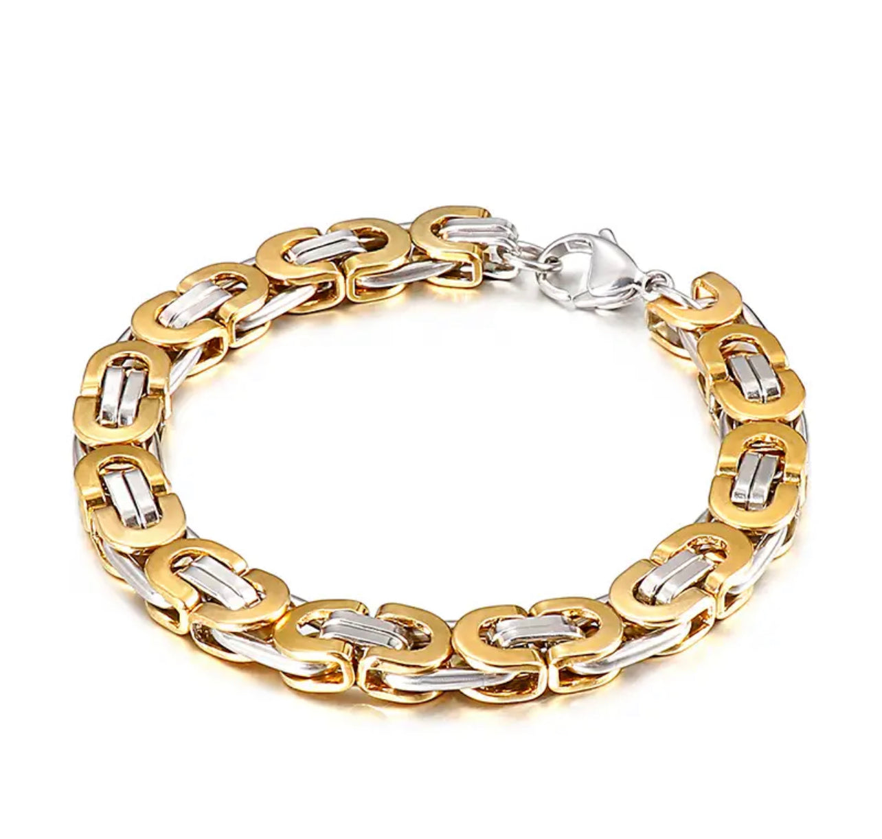 2 tone bike bracelet