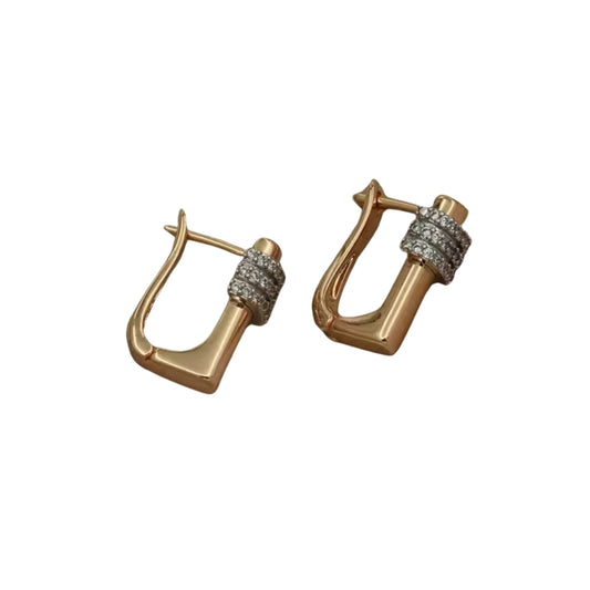 Wrapped Huggie hoops