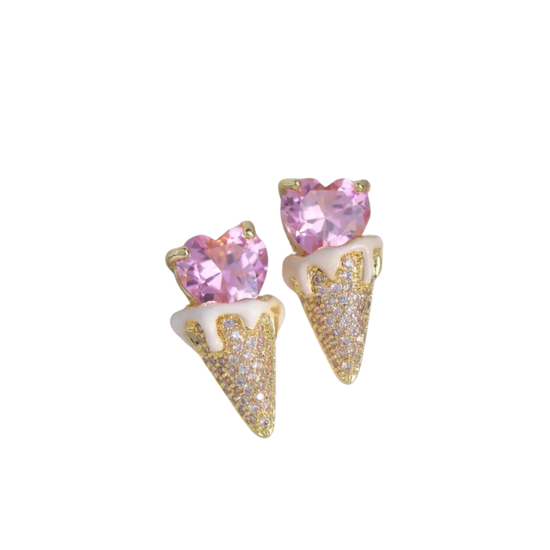 Pink cone studs