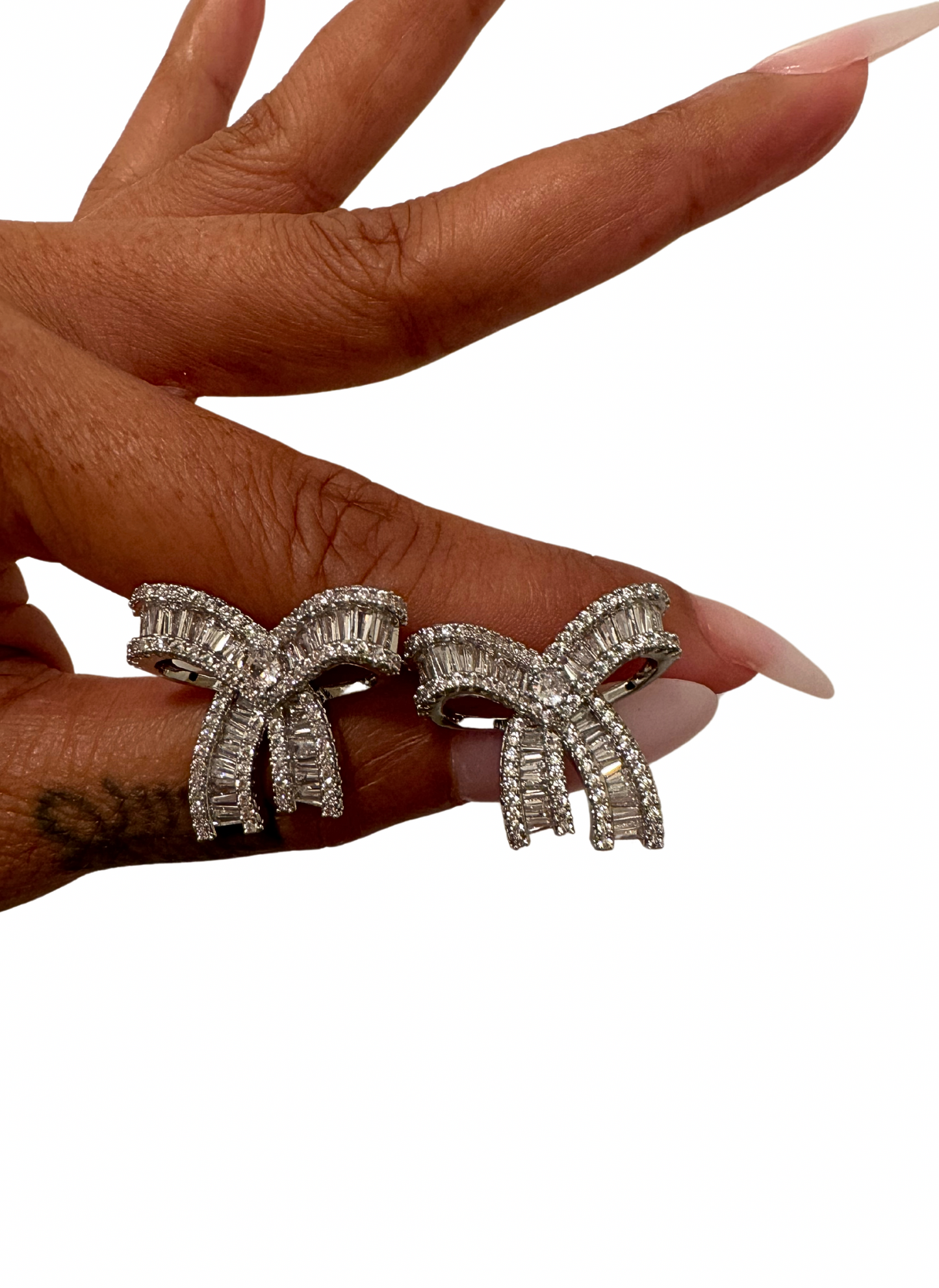 Baguette Bow Earrings